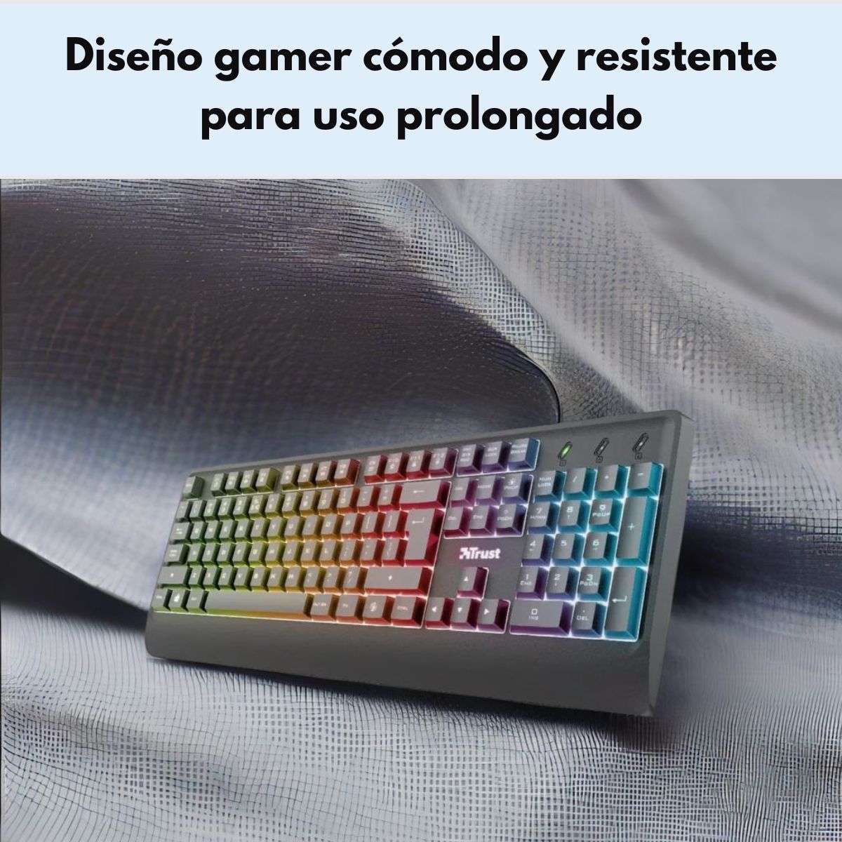 TRUST - Teclado Gamer Trust Ziva Iluminacion LED