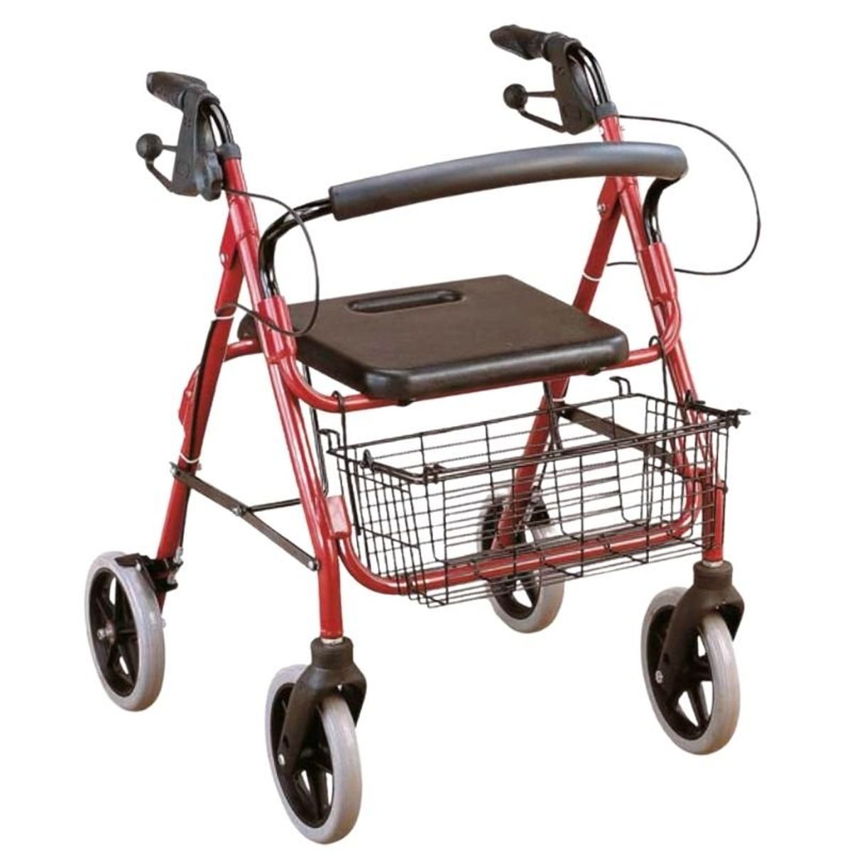 GENERICO - Andador con Asiento y Canasto  Estructura de Aluminio Ajustable