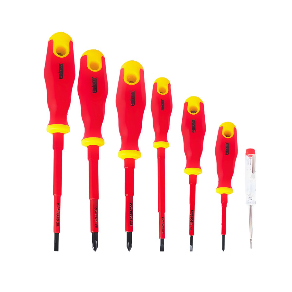 DALI - Set Destornilladores Eléctricos VDE 7 Piezas 193086 – Aislados para Electricidad