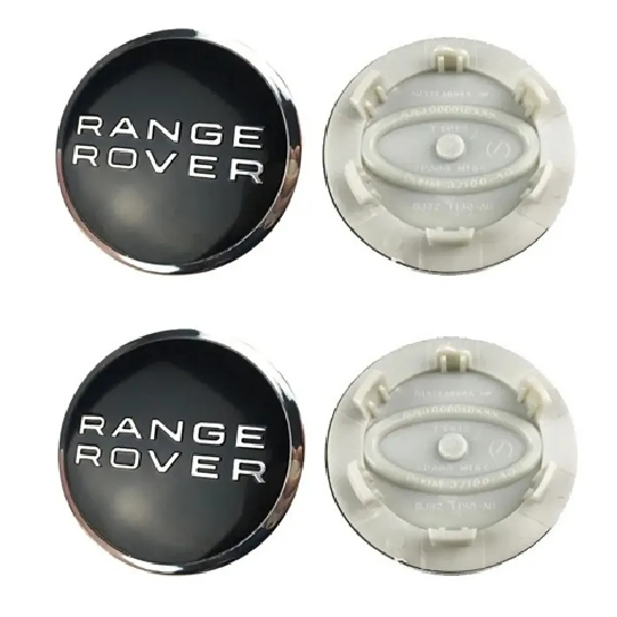 GENERICO - 4 Tapa Centro de Llanta Compatible con Land Rover 62mm