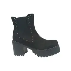 HERIEL - Botín Negro Plataforma Mujer