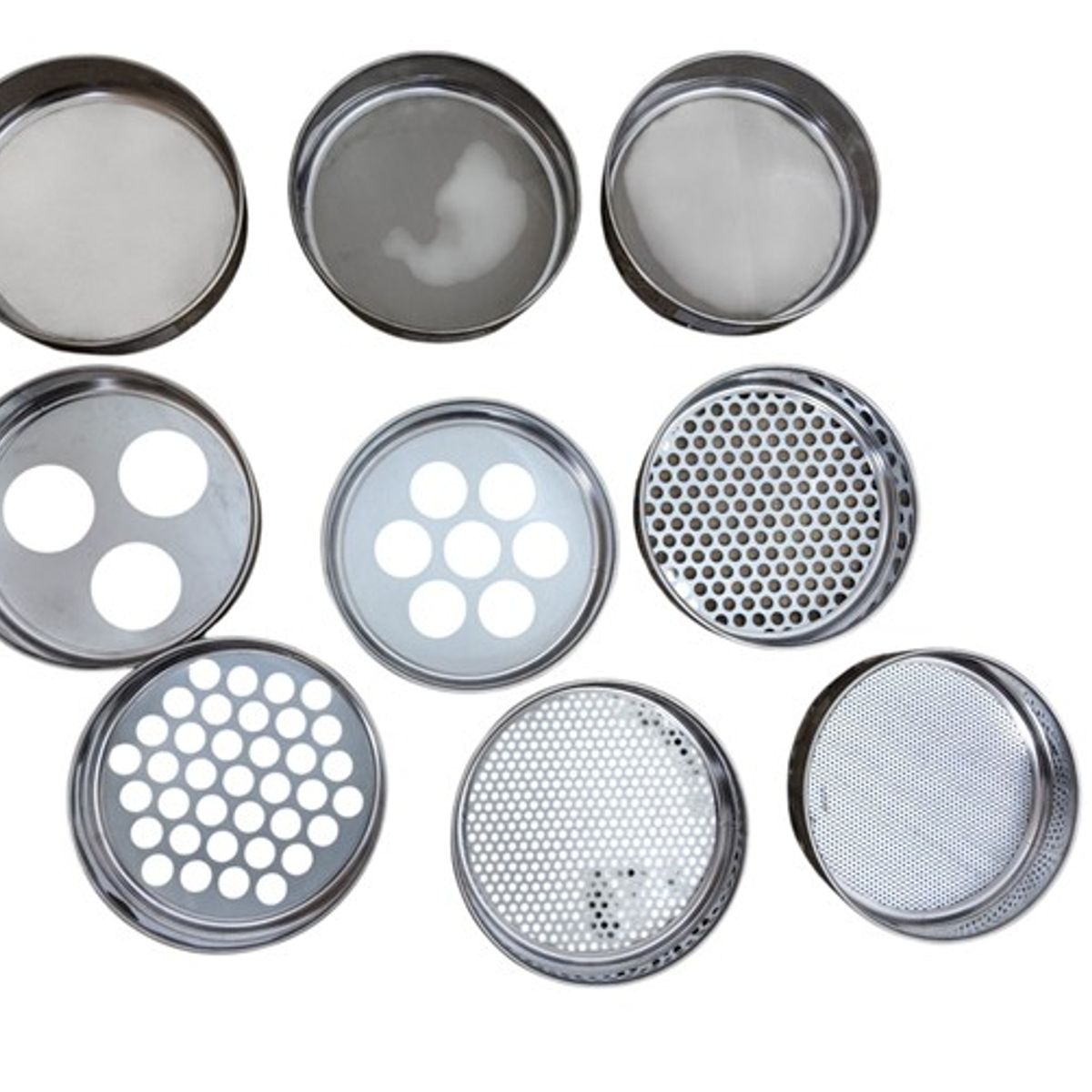 GENERICO - Juego de Tamices de Laboratorio 20 Cms Diametro