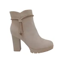 HERIEL - Botín Beige Taco Mujer