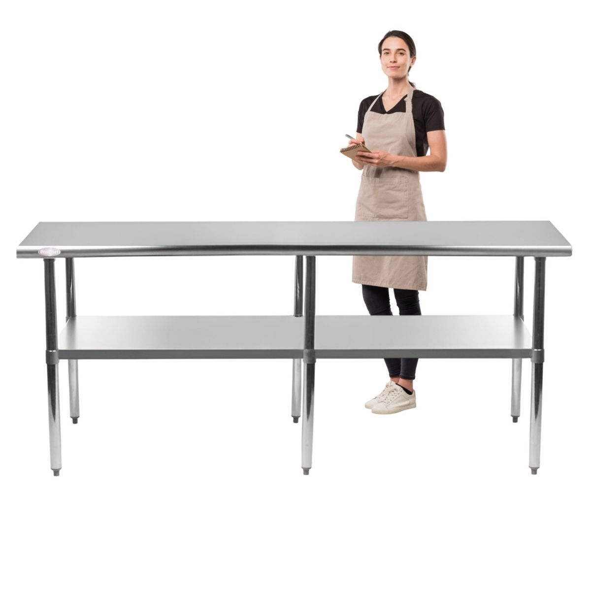 PROCHEF - Meson Centro ECO Acero Inoxidable 240x60x85 cm.