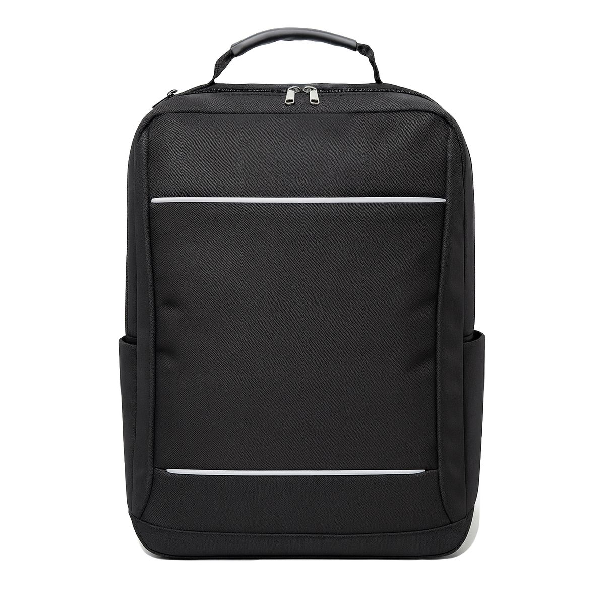 ANDESLAND OUTDOOR APPAREL - Mochila Ejecutiva Bandas Reflectantes con Compartimento para Ordenador Negro