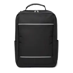 ANDESLAND OUTDOOR APPAREL - Mochila Ejecutiva Bandas Reflectantes con Compartimento para Ordenador Negro