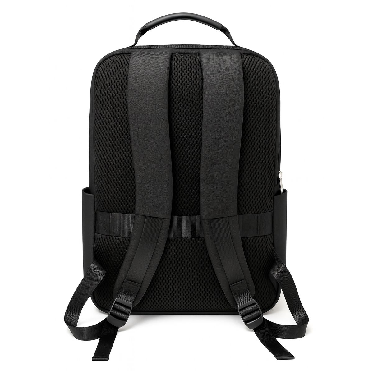 ANDESLAND OUTDOOR APPAREL - Mochila Ejecutiva Bandas Reflectantes con Compartimento para Ordenador Negro