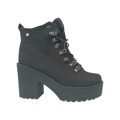 HERIEL - Botín Negro Plataforma Mujer