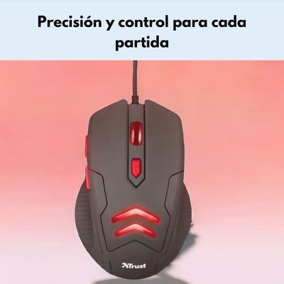 Imagen 2 del producto Kit Gamer Mouse + Mouse PAD Ziva Negro