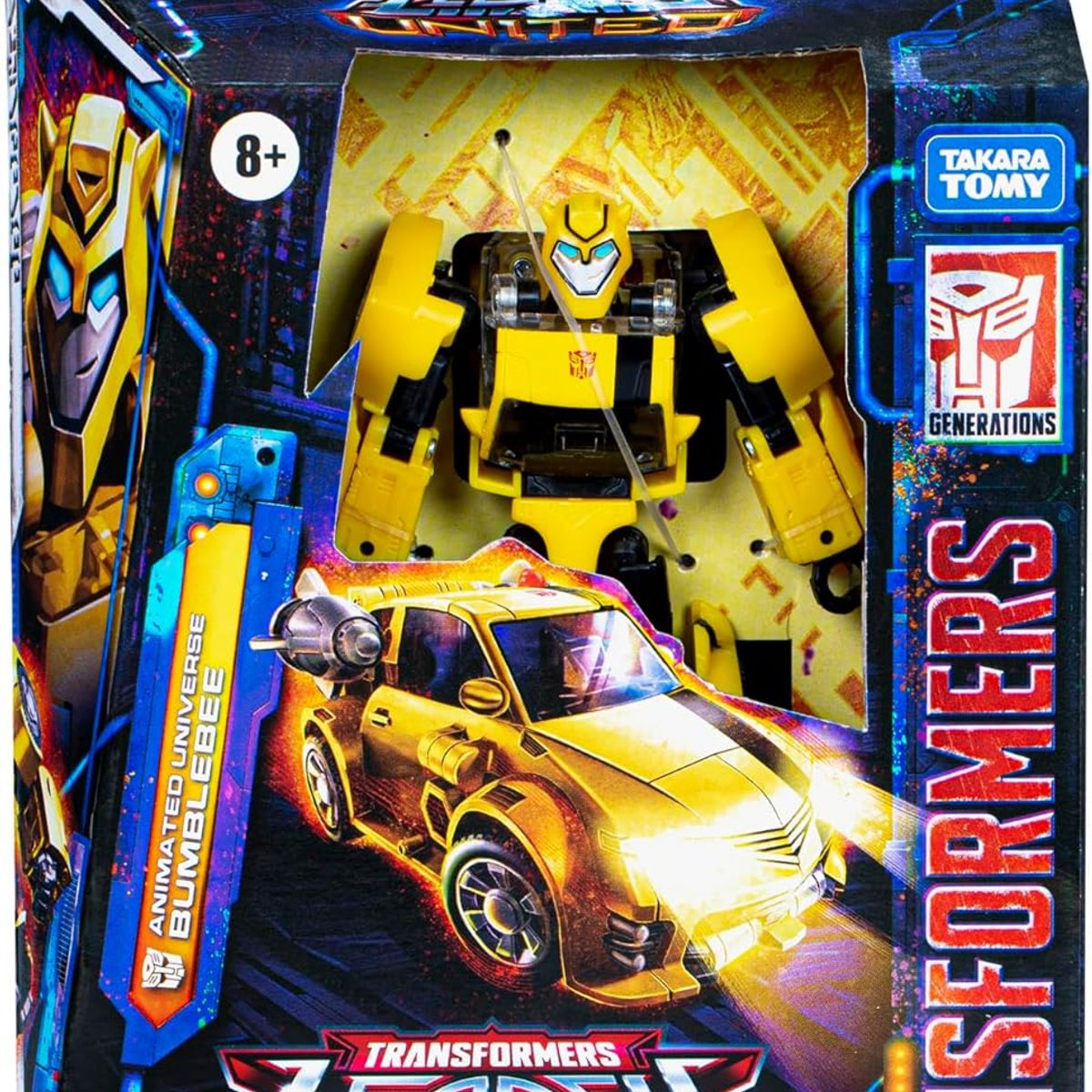 HASBRO - FIGURA DE ACCIÓN TRANSFORMERS LEGACY UNITED DELUXE ANIMATED UNIVERSE BUMBLEBEE