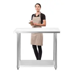 PROCHEF - Meson Centro ECO Acero Inoxidable 120x60x85 cm.