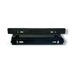 GENERICO - Portamatrícula Ajustable Tuning Auto Universal NEGRO