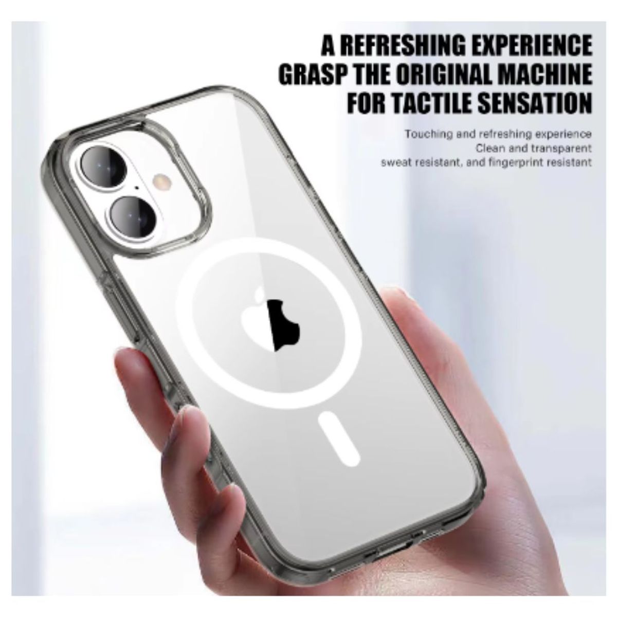GENERICO - Carcasa Para iPhone 16 Transparente MagSafe