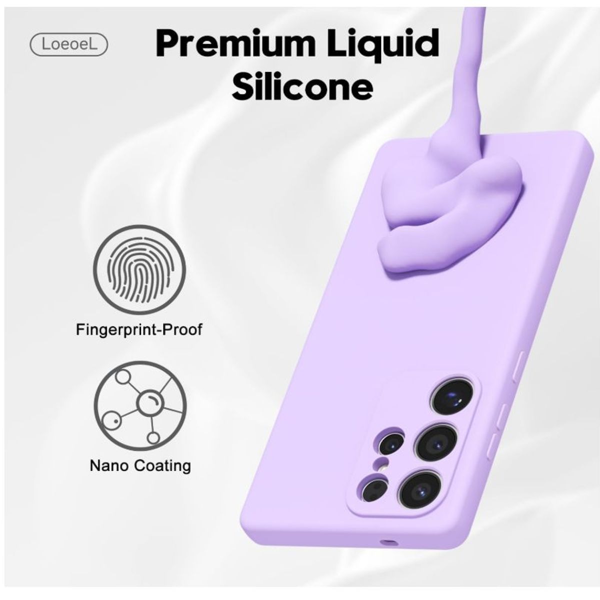 GENERICO - Carcasa Funda Para Samsung S26 Ultra Silicona Lila