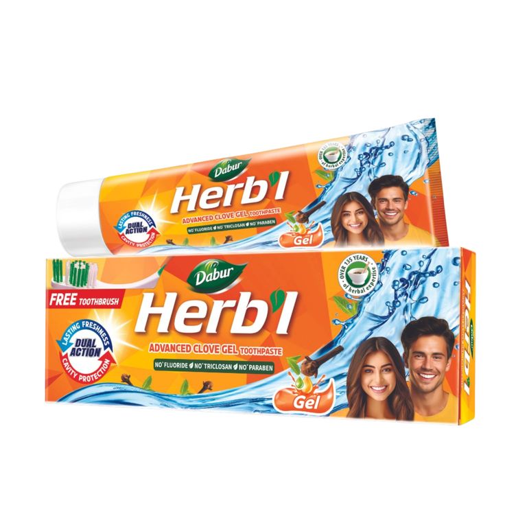 Dabur Herb l Pasta Dental Clove Gel + Cepillo 150gr