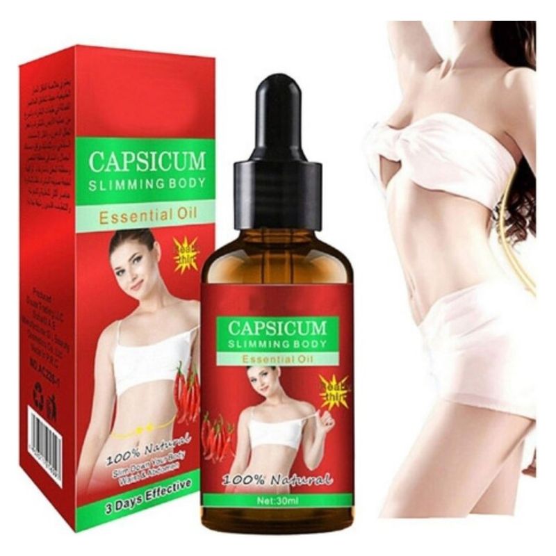 MALCREADO16780 - Aceite Capsicum Para Adelgazar Cintura Y Abdomen