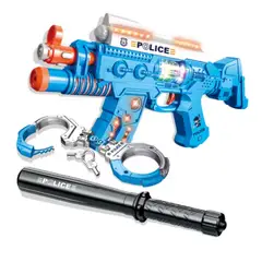 GENERICO - Juguete Set De Policia Luces Y Sonidos 3 En 1 Infantil