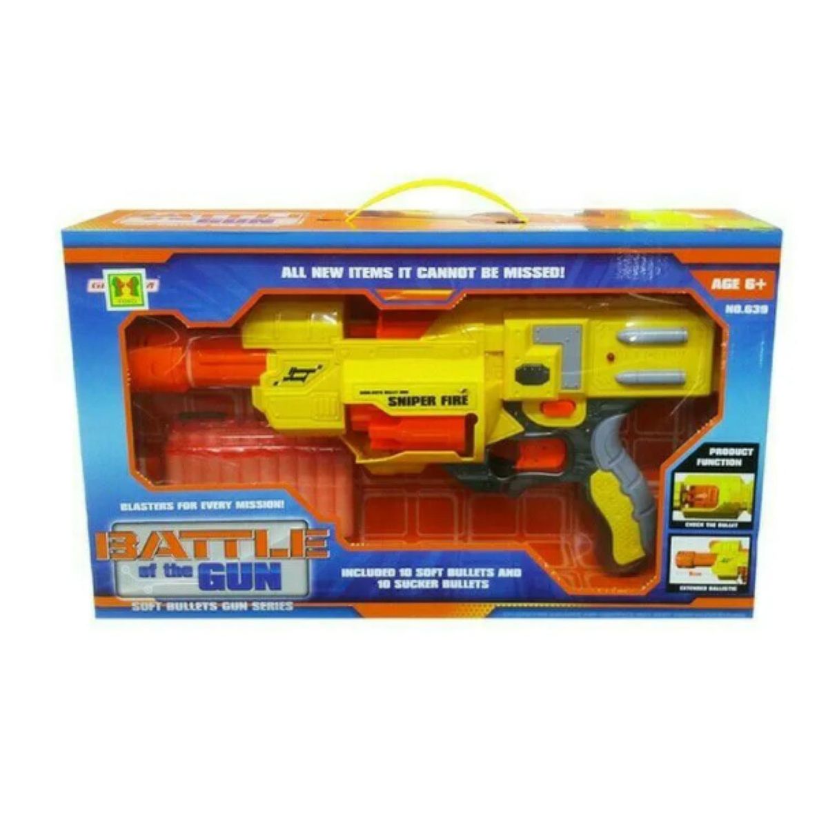 GENERICO - Juguete Lanzador De Dardos Con 20 Dardos Amarillo Infantil