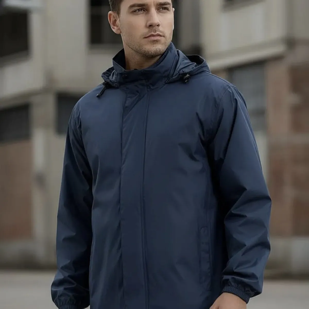 BLUE MOUNTAIN - Chaqueta Corta Viento Hombre Termica Impermeable upf50