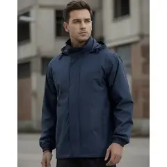 BLUE MOUNTAIN - Chaqueta Corta Viento Hombre Termica Impermeable upf50