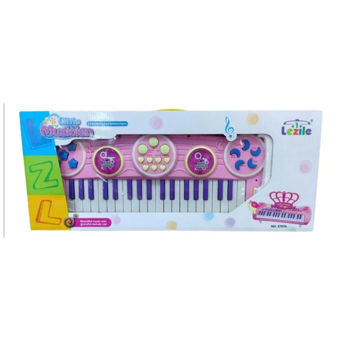 GENERICO - Juguete Piano Teclado Musical Con 37 Teclas Sonidos Rosado