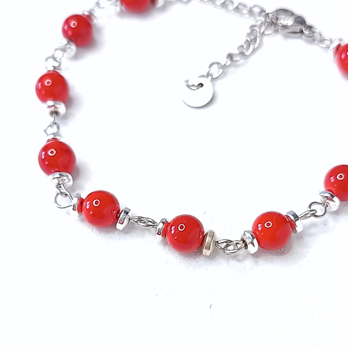 GENERICO - Pulsera de Coral Rojo