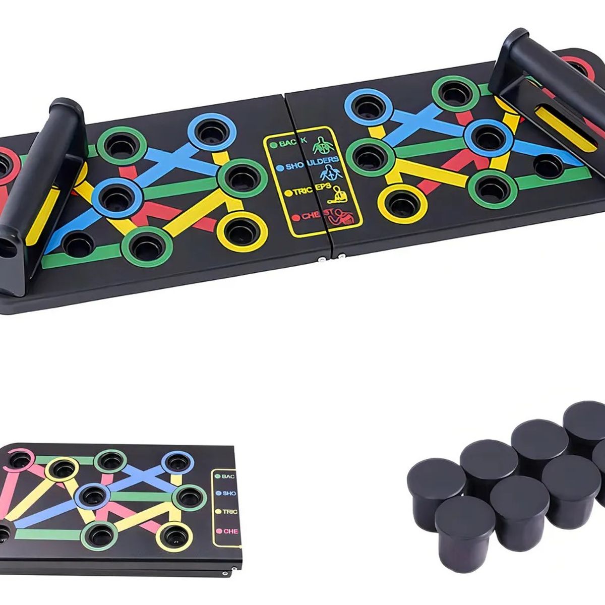 GENERICO - Tabla Para Flexiones Ejercicio Multiuso Color Negr