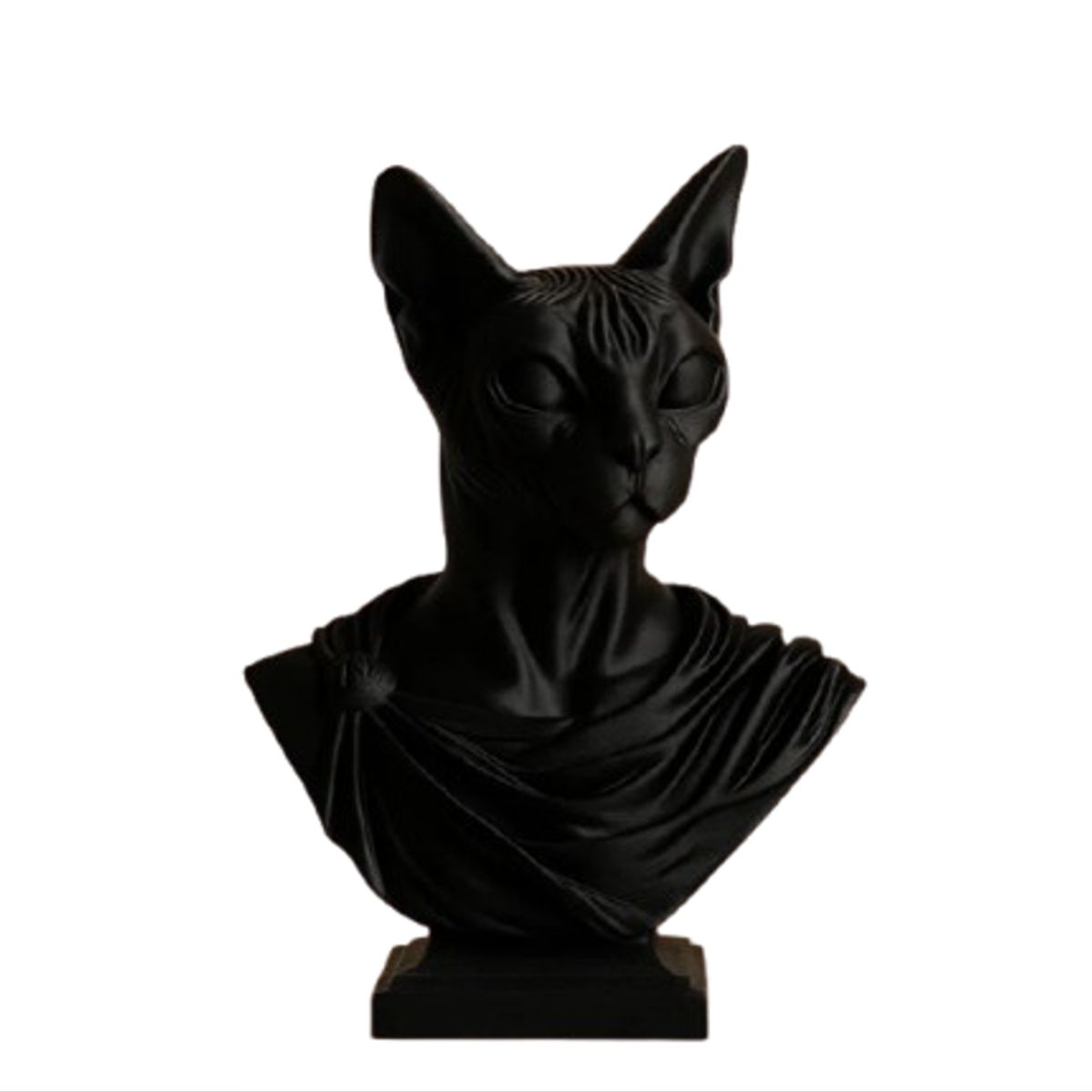 GENERICO - Figura Decoración- Estatua Esfinge Gato Griego