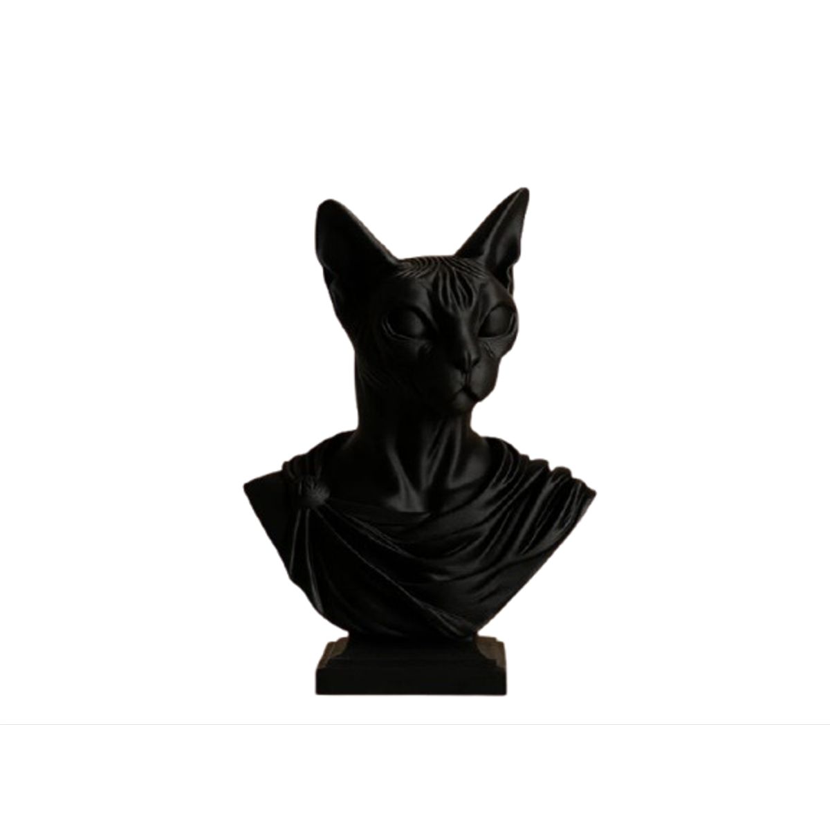 GENERICO - Figura Decoración- Estatua Esfinge Gato Griego