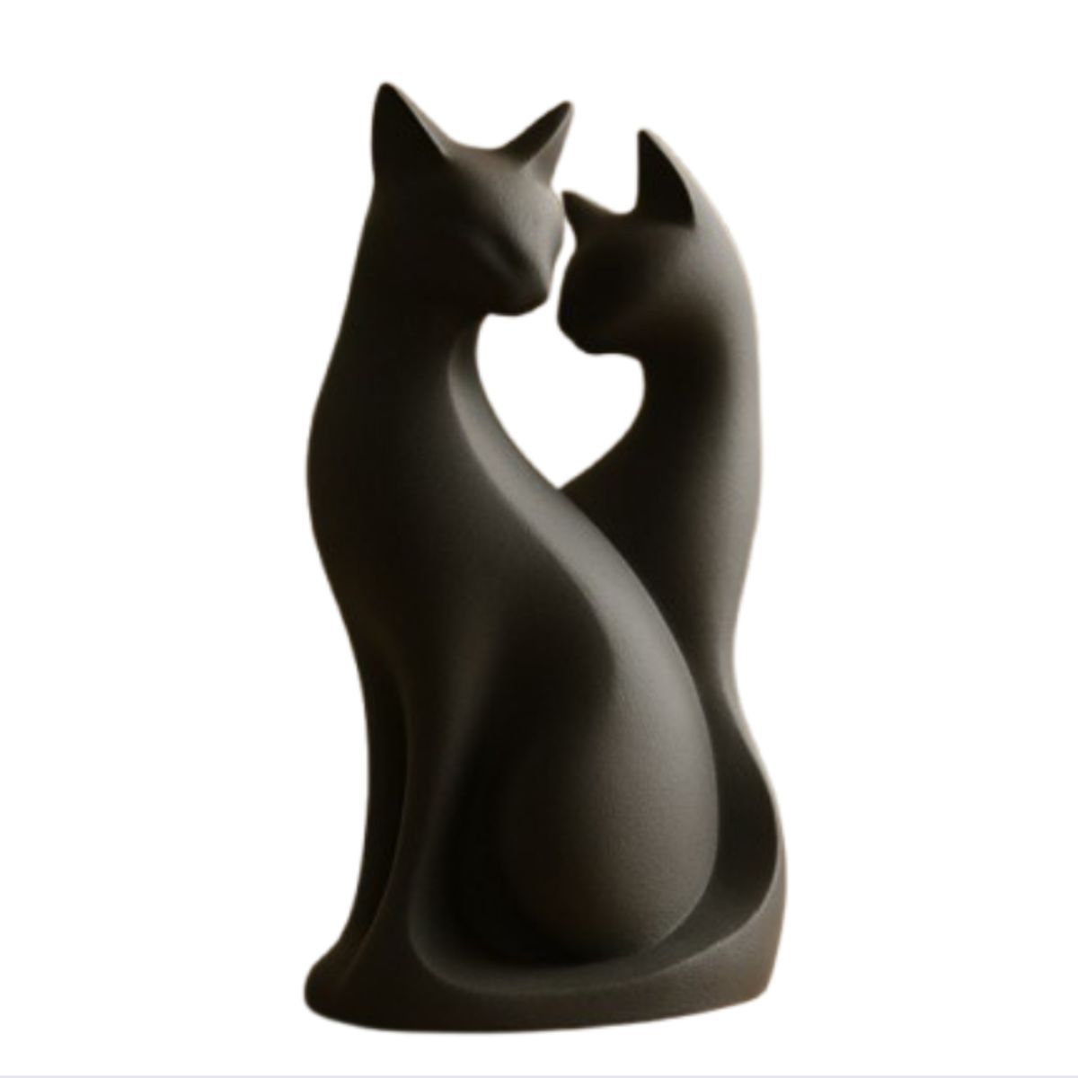 GENERICO - Figura Decoración- Escultura Gatos en Pareja