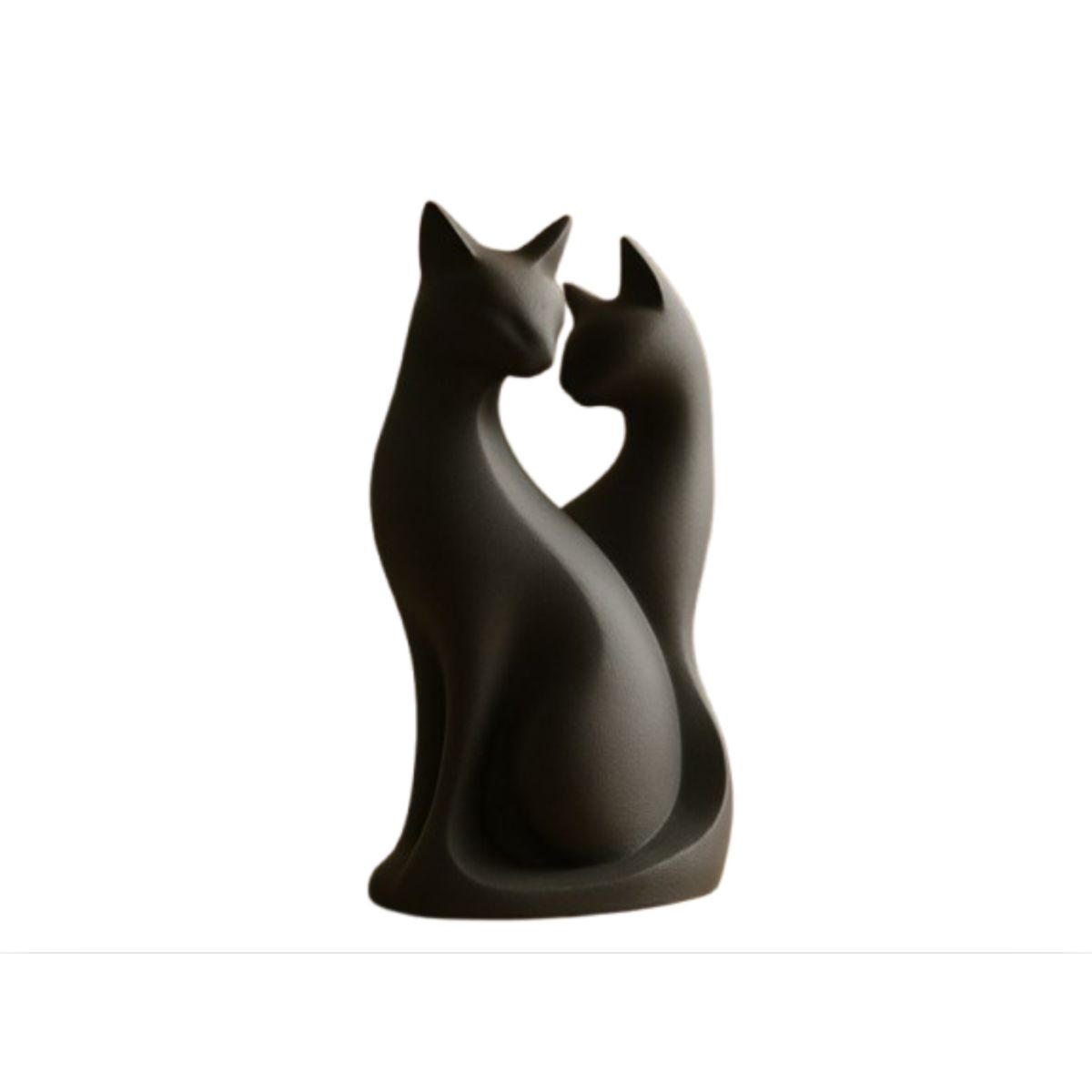 GENERICO - Figura Decoración- Escultura Gatos en Pareja