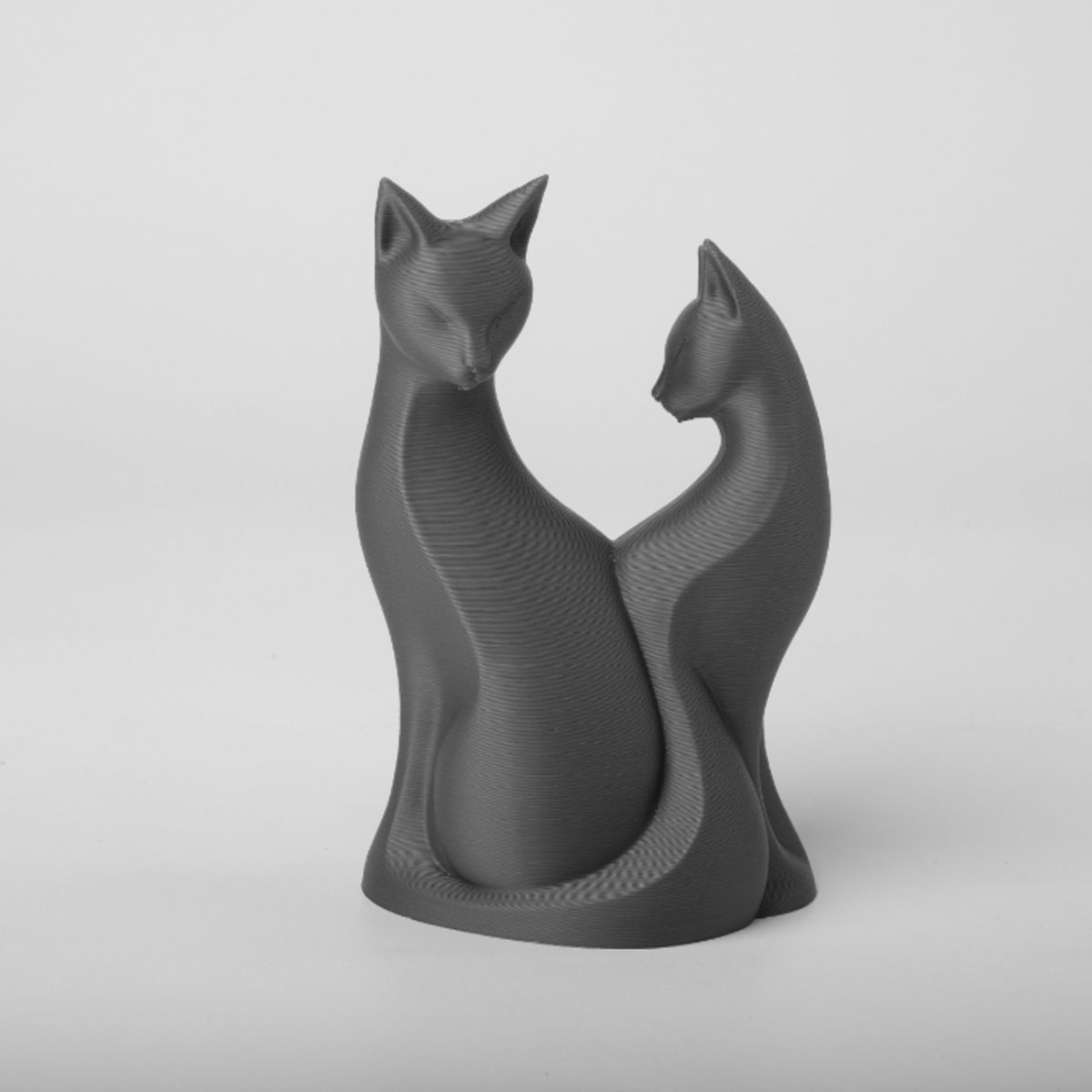 GENERICO - Figura Decoración- Escultura Gatos en Pareja
