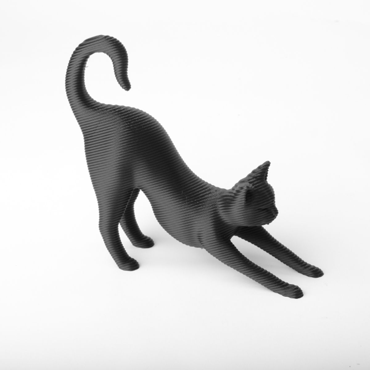 GENERICO - Figura Decoración- Escultura Gato Estirándose