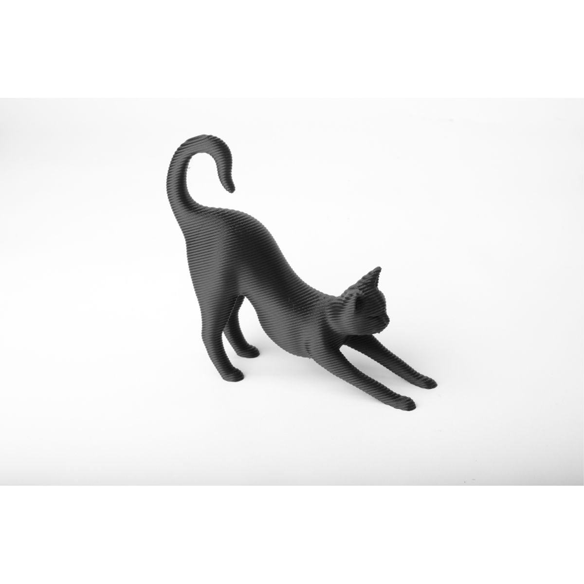 GENERICO - Figura Decoración- Escultura Gato Estirándose