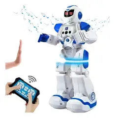 GENERICO - Robot Inteligente Para Niños Smart Control Remotogestos Robot Azul