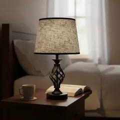 GENERICO - Lámpara Velador Mesa Sobremesa Dormitorio Living Moderna Decoracion Decorativas Elegante E27