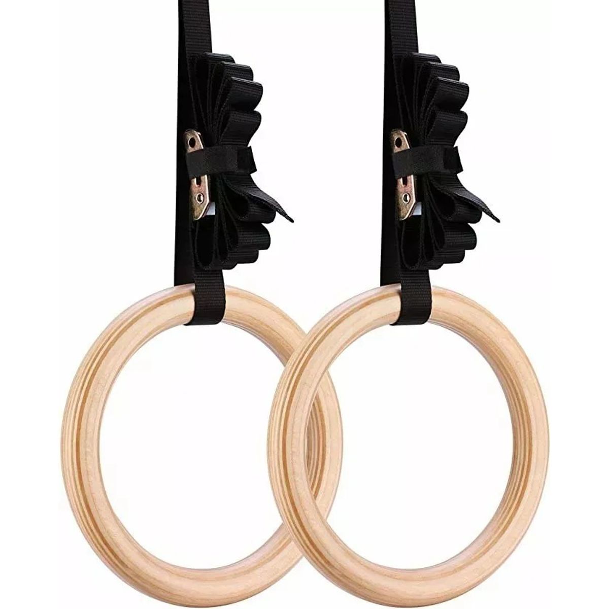 GENERICO - Anillas Olimpicas Fitness Calistenia Correa + Hebillas