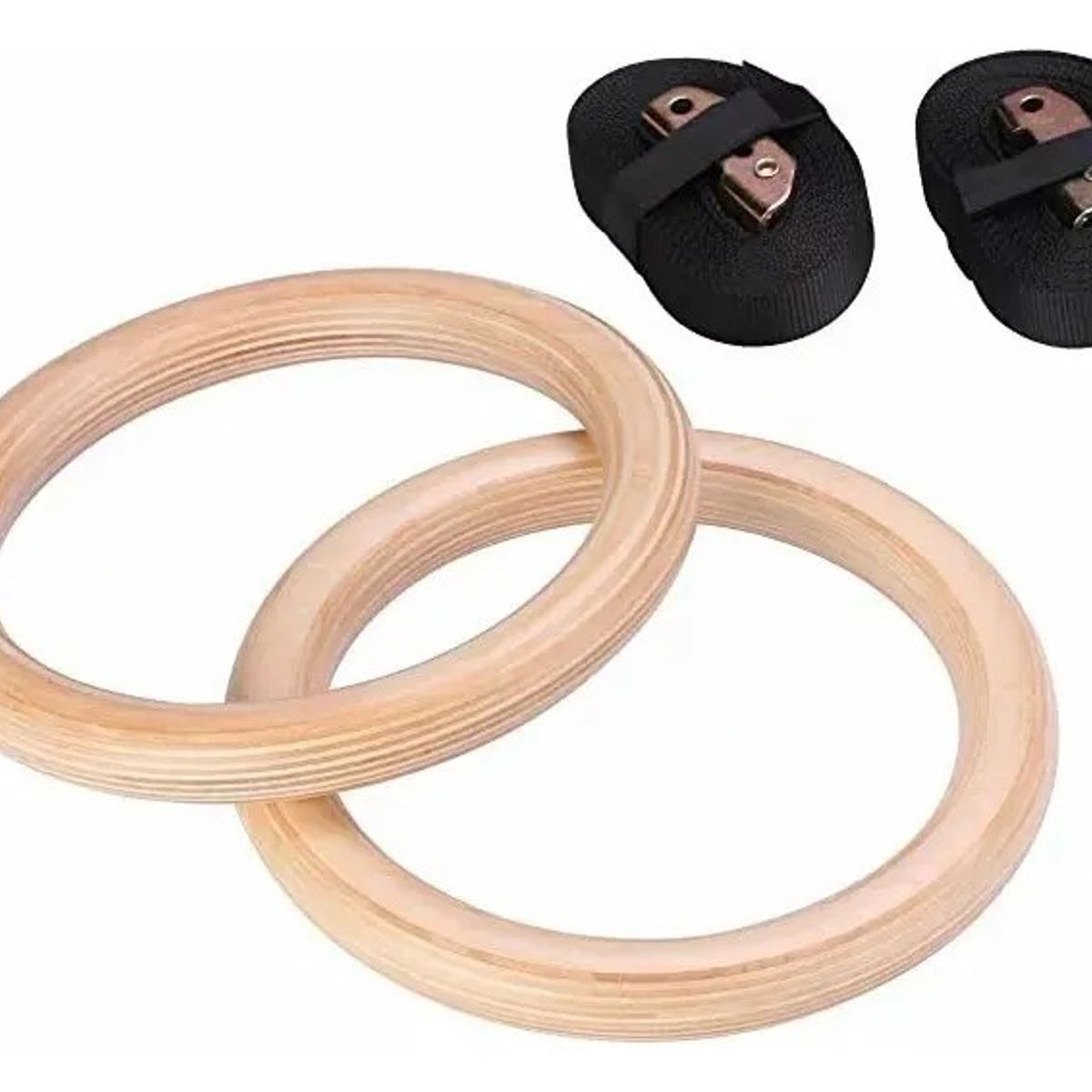 GENERICO - Anillas Olimpicas Fitness Calistenia Correa + Hebillas