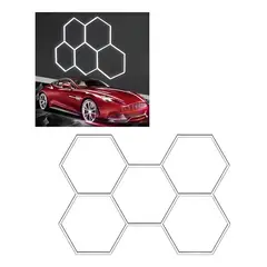 GENERICO - Radinna Luminaria LED Hexagonal 192W Blanca Fría 6500K Para Techo