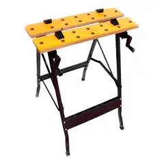 GENERICO - Mesa Banco De Trabajo Portatil 60 Cm 150 Kg Negro
