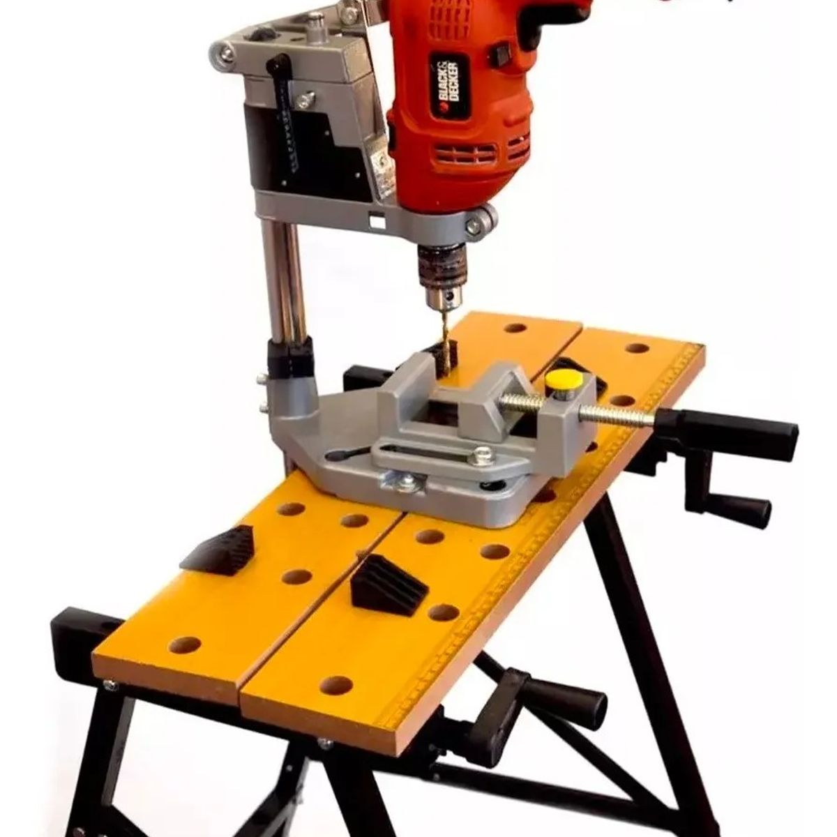 GENERICO - Mesa Banco De Trabajo Portatil 60 Cm 150 Kg Negro