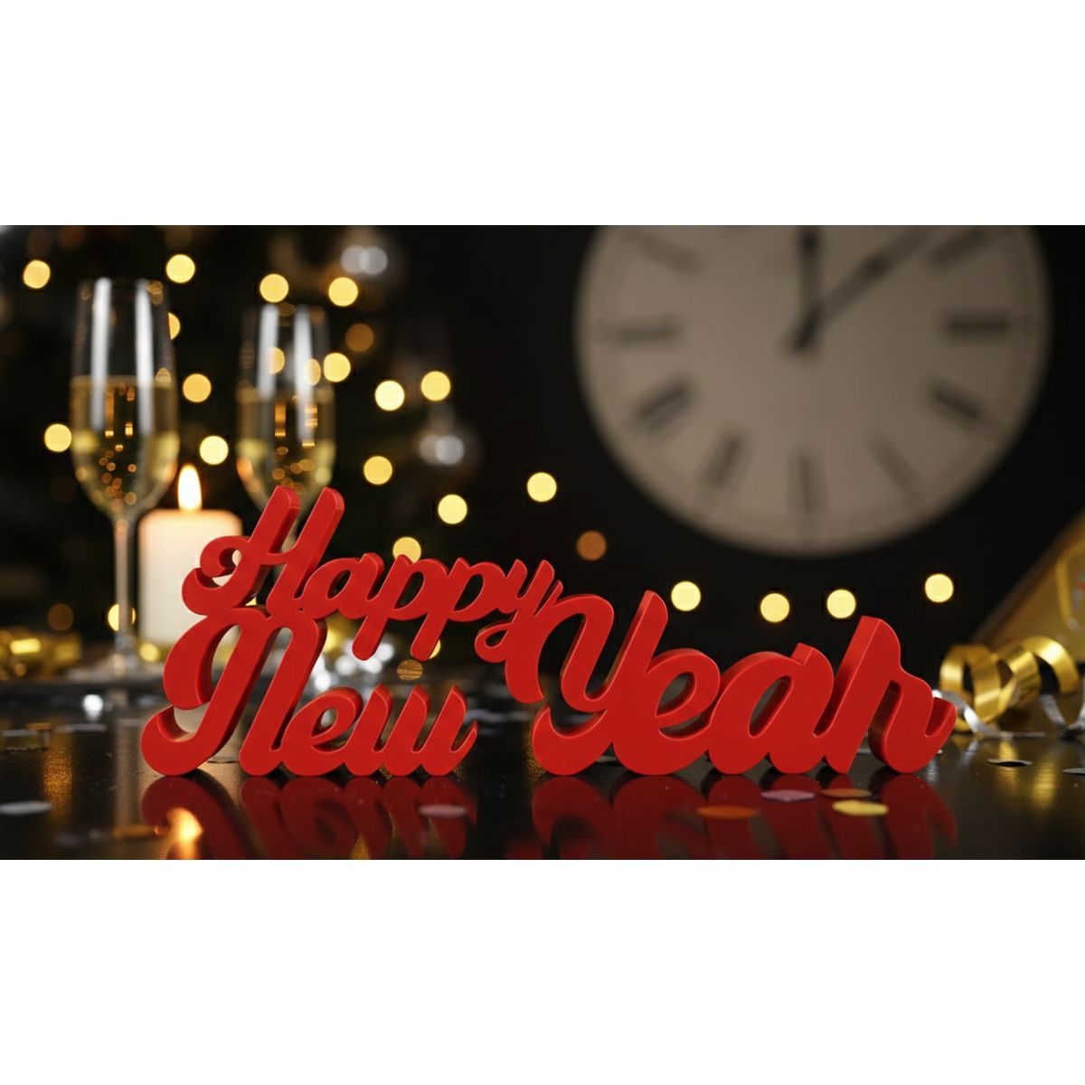 GENERICO - Letrero - Happy New Year