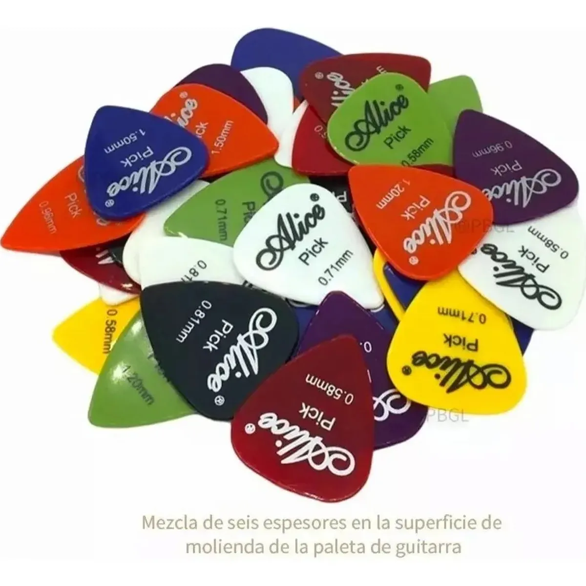GENERICO - Uñetas De Guitarra Y Bajo 30 Unidades Variado