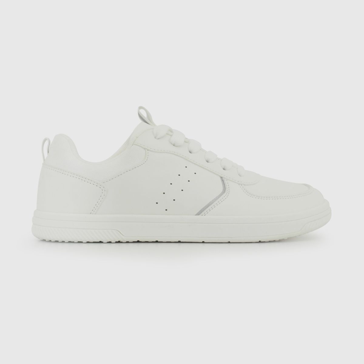 COLLOKY - Zapatilla Escolar Blanca con Cordones Reflectantes y Suela Antideslizante