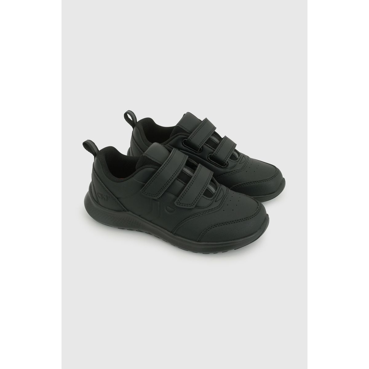 COLLOKY - Zapatilla Escolar Deportiva Unisex Negra con Velcros y Suela Phylon