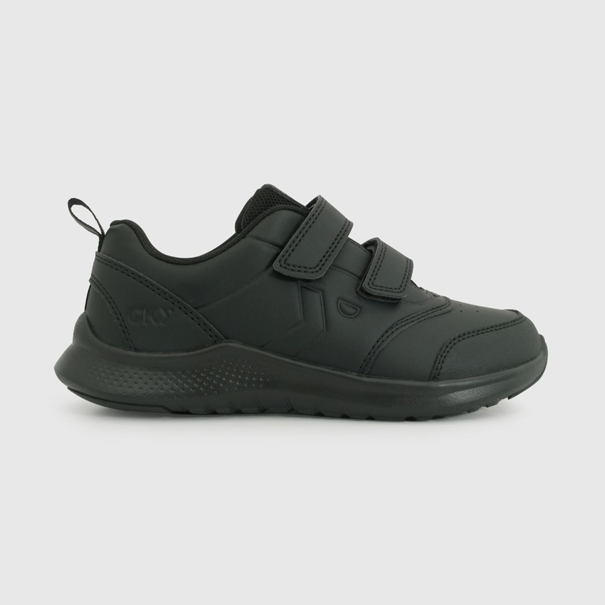 COLLOKY - Zapatilla Escolar Deportiva Unisex Negra con Velcros y Suela Phylon
