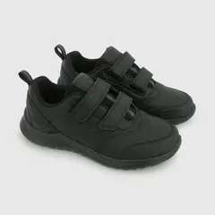 COLLOKY - Zapato Escolar de Unisex Negro con Velcro