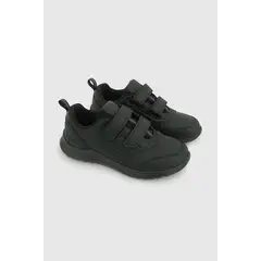 COLLOKY - Zapatilla Escolar Deportiva Unisex Negra con Velcros y Suela Phylon