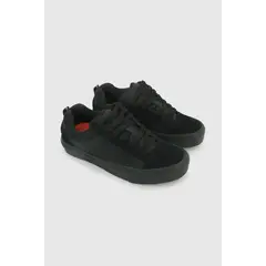 COLLOKY - Zapatilla Escolar Negra de niño con Cordones y Suela Antideslizante