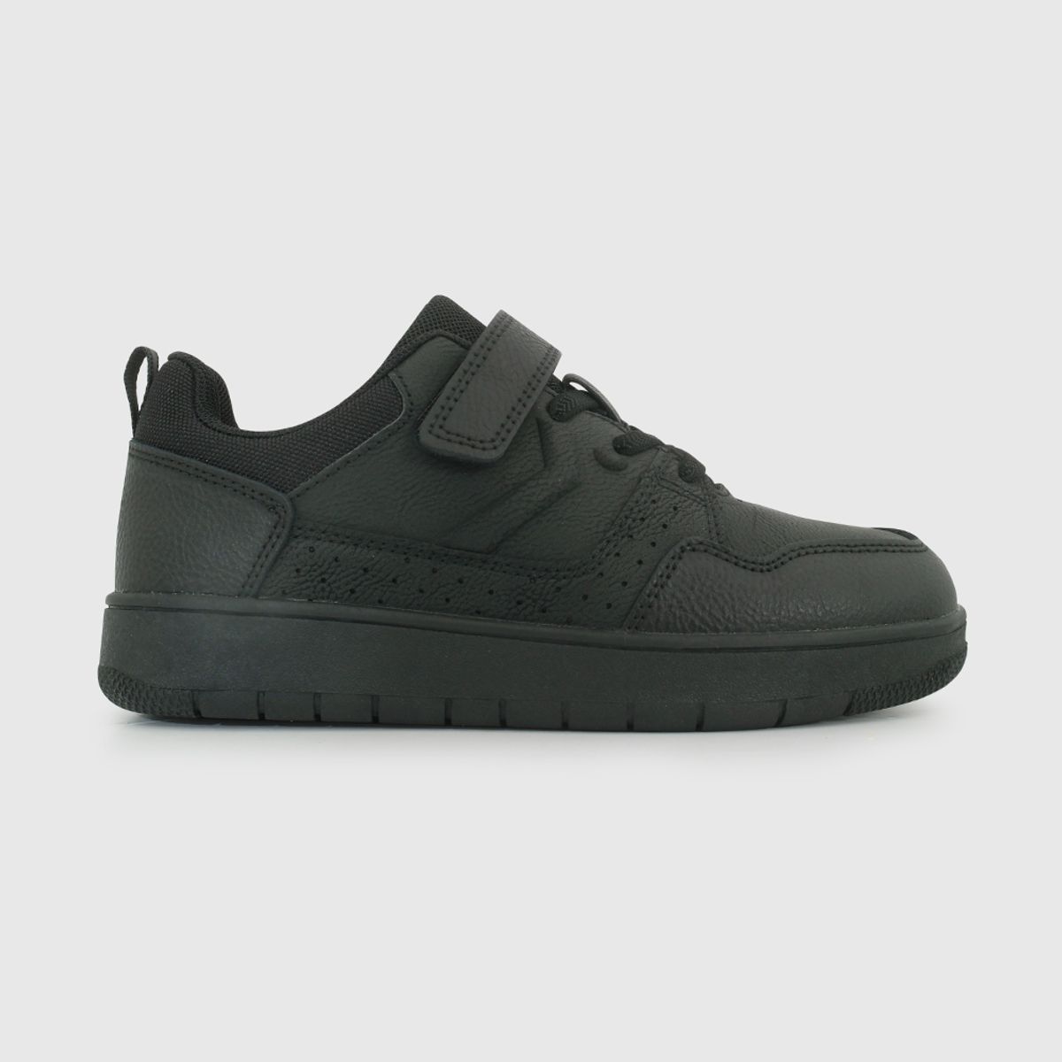 COLLOKY - Zapatilla Escolar Negra con Velcro Elástico y Plantilla de Memory Foam